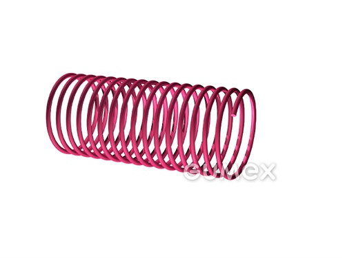 Páskovacia špirála pre hadice SPIRALPRESS, priemer 76mm, tvrdené PVC, červená